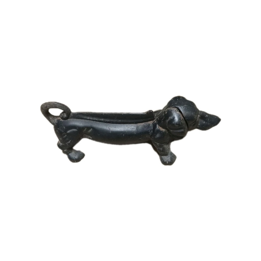 Cast Iron Dachshund Dog Vtg Wienerdog Boot Scraper Figurine 13" x 5.3" x 4.3"